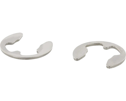 Twee metalen E-clips