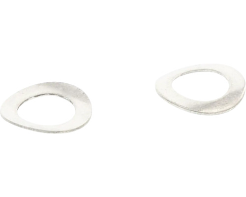 Twee metalen veerringen