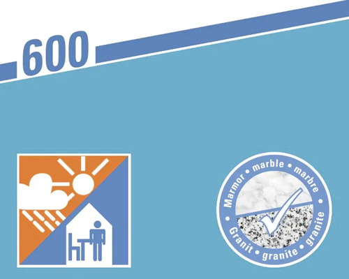 Geschikt voor binnen en buiten en voor marmer en graniet.