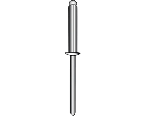 MARINETECH Popnagel 4,8x16 mm RVS A4, 100 stuks Metalen blindklinknagel