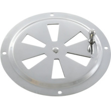 Ronde ventilatieafdekking met verstelbare openingen en bevestigingsgaten