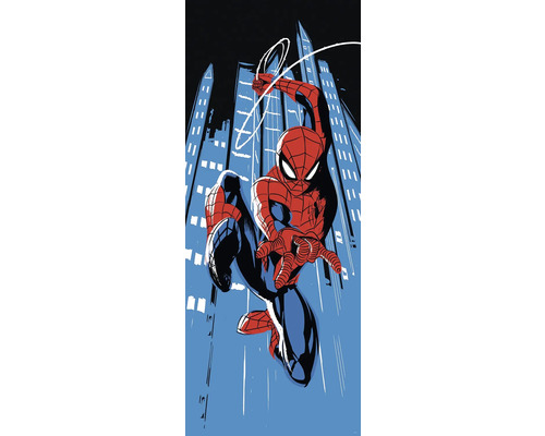 KOMAR Fotobehang vlies IADX2-091 Spider-Man Rooftop-Rockin 100x250 cm