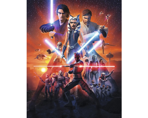 KOMAR Fotobehang vlies IADX4-101 Star Wars Clone Wars Mission 200x250 cm