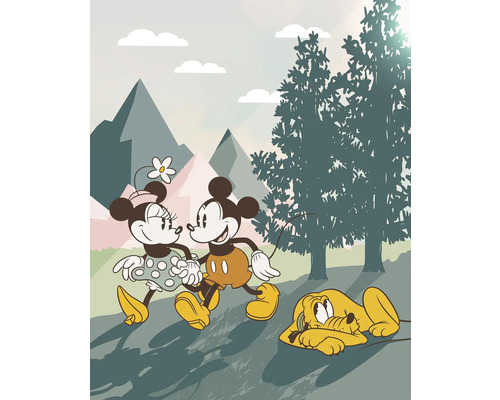 KOMAR Fotobehang vlies IADX4-102 Mickey & Minnie Embrace Nature 200x250 cm