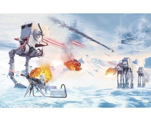KOMAR Fotobehang vlies IADX8-118 Star Wars Hoth Showdown 400x250 cm