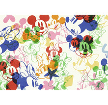 Patroon met Mickey Mouse en Minnie Mouse motieven