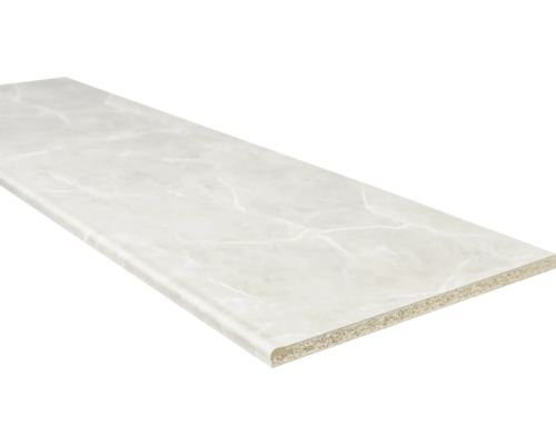 Aanrechtblad met waterkering grey marble E14-195MT, 2050x600x28 mm