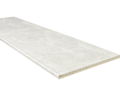 Aanrechtblad met waterkering grey marble E14-195MT, 3250x600x28 mm