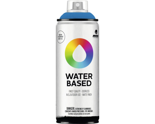 MTN Water Based spuitlak mat RV-30 Electric Blue 400 ml MTN Water Based spuitverf, 400 ml spuitbus