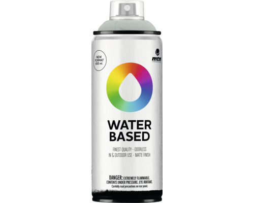 MTN Water Based spuitlak mat RV-7040 Pearl Grey 400 ml MTN Water Based spuitverf, 400 ml