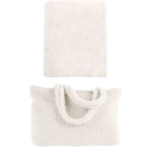 Badstof handdoek en draagtas set