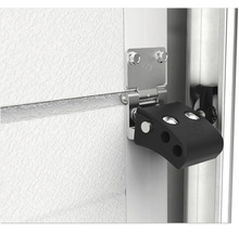 Detail van garagedeurvergrendeling