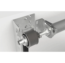 Garagedeurveer met bevestigingsmateriaal.