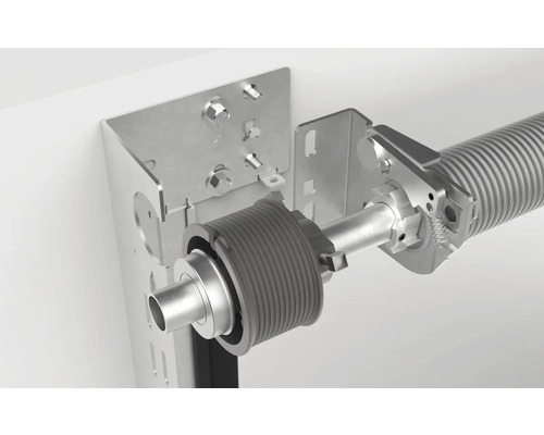 Garagedeurveer met bevestigingsmateriaal.