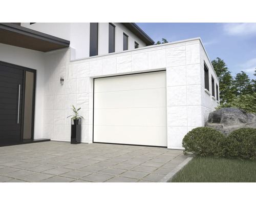 Modern woonhuis met garage en oprit.