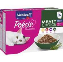 VITAKRAFT Kattenvoer Poésie Classique Choise vlees multipack 12 st