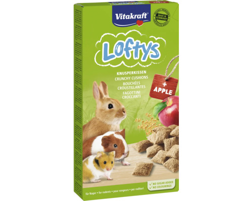 VITAKRAFT Knaagdiersnack Loftys appel 100 g Vitakraft Loftys knaagdier voedsel met appel