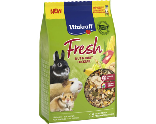 VITAKRAFT Knaagdiersnack Fresh noten & fruit cocktail 300 g Vitakraft Fresh Noten en Vruchten Cocktail voor Knaagdieren