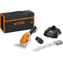 STIHL accu grasschaar set met draagtas, oplader, accu en messen