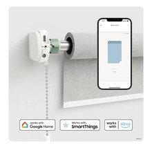 Geautomatiseerd rolluik met kettingbediening en smartphonebesturing
