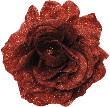 Glitterende rozenbloem als decoratie