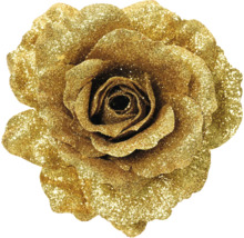 Decoratieve roos met glitters