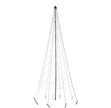 Decoratieve LED-kerstboom met ster aan de top