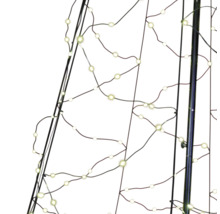 Detailopname van een lichtsnoer rond een boom