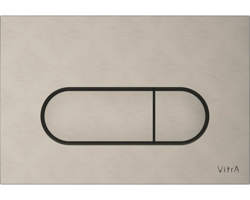 VITRA Bedieningsplaat Root Round nikkel geborsteld 740-2295 Vitra bedieningspaneel voor spoelreservoir