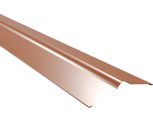 PRECIT metalen nokvorst koperbruin RAL 8004 2000 x 280 x 0,5 mm Metalen dakrandprofiel
