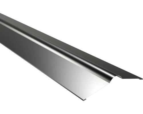 PRECIT metalen windveer zwart RAL 9005 1000 x 280 x 0,5 mm Dakrandprofiel van metaal