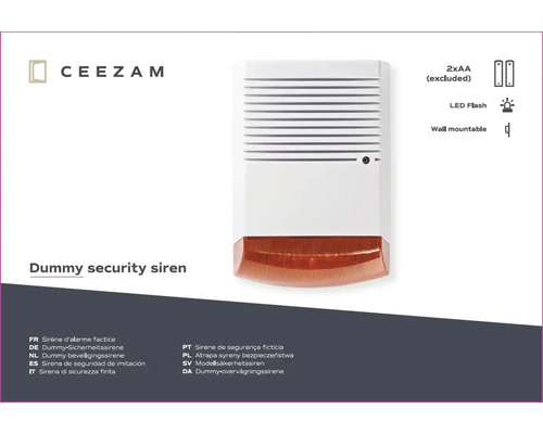 Dummy veiligheidssirene voor wandmontage