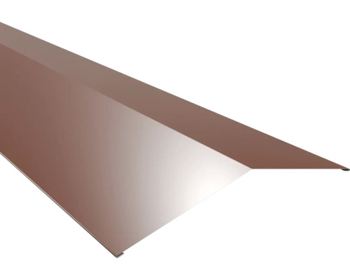 PRECIT metalen nokvorst roodbruin RAL 7016 1000 x 500 x 0,63 mm Metalen dakrandprofiel