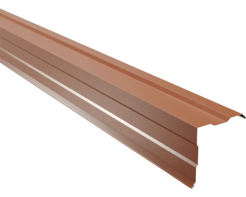 PRECIT metalen nokvorst koperbruin RAL 8004 1000 x 230 x 0,5 mm Dakrandhoek van metaal