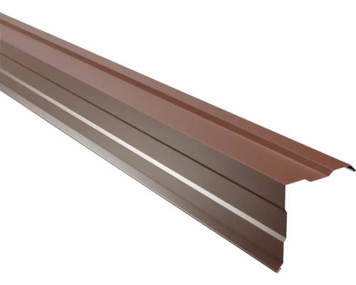 PRECIT metalen windveer roodbruin RAL 8012 1000 x 230 x 0,5 mm Metalen dakrandprofiel voor dakgoot