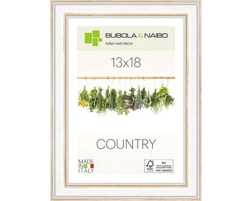 BUBOLA&NAIBO Fotolijst hout 7180/30 wit 13x18 cm