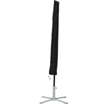 Beschermhoes voor een parasol op een parasolvoet.