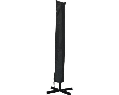 SOLUNA Beschermhoes parasol polyester zwart 225x40