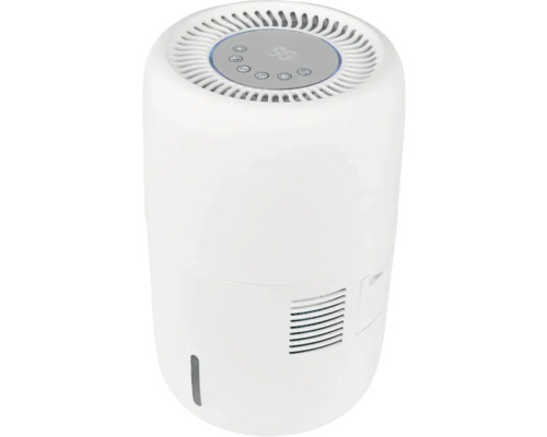 Witte luchtontvochtiger met digitale bediening