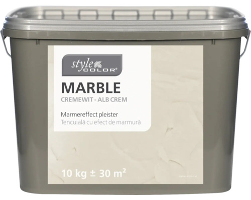 STYLECOLOR Effectverf muur Marmor crèmewit 10 kg Emmer marmer effect pleister, 10 kg