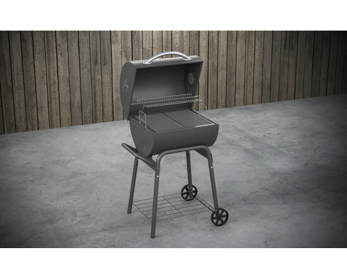 Kogelbarbecue met grillrooster en opbergrek