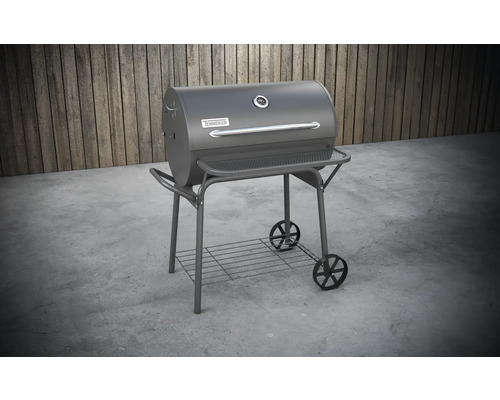 Tonneker houtskoolbarbecue met plank en wielen