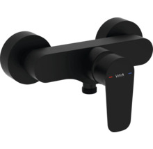 Zwarte wastafelmengkraan voor wandmontage