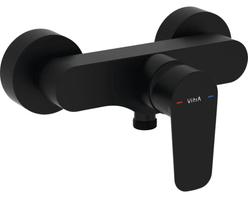 Zwarte wastafelmengkraan voor wandmontage