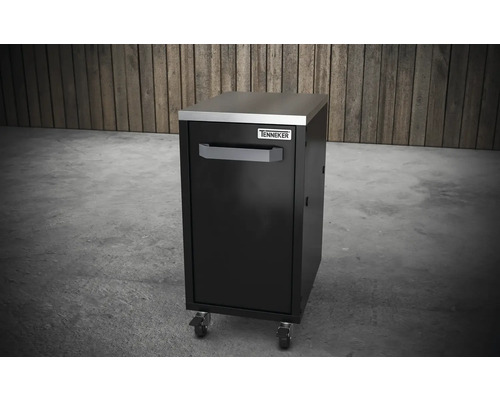 Tenneker grillonderkast met wielen en roestvrijstalen werkblad