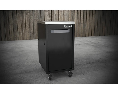 Tenneker gereedschapskast met een deur en vier rollen