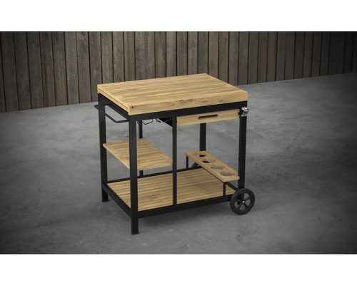 Barbecuetafel met werkblad, lade en planken