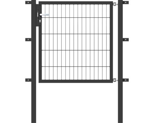 GAH.ALBERTS Gaaspaneel enkele poort antraciet 100x100 cm (inclusief palen 6x6 cm)