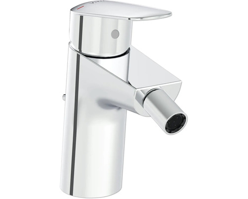 Bidetkraan van metaal, glanzend