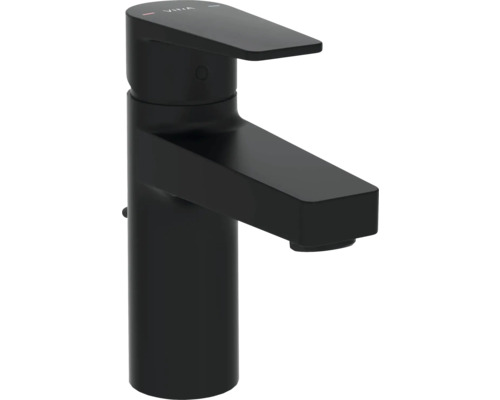 Zwarte wastafelmengkraan